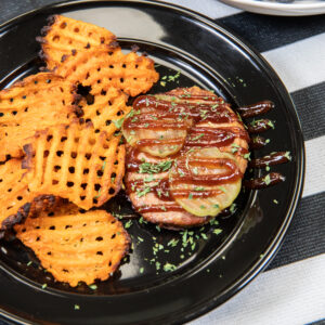 BBQ Turkey Burger & Fries