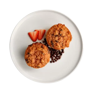 Strawberry Chip Protein Muffins